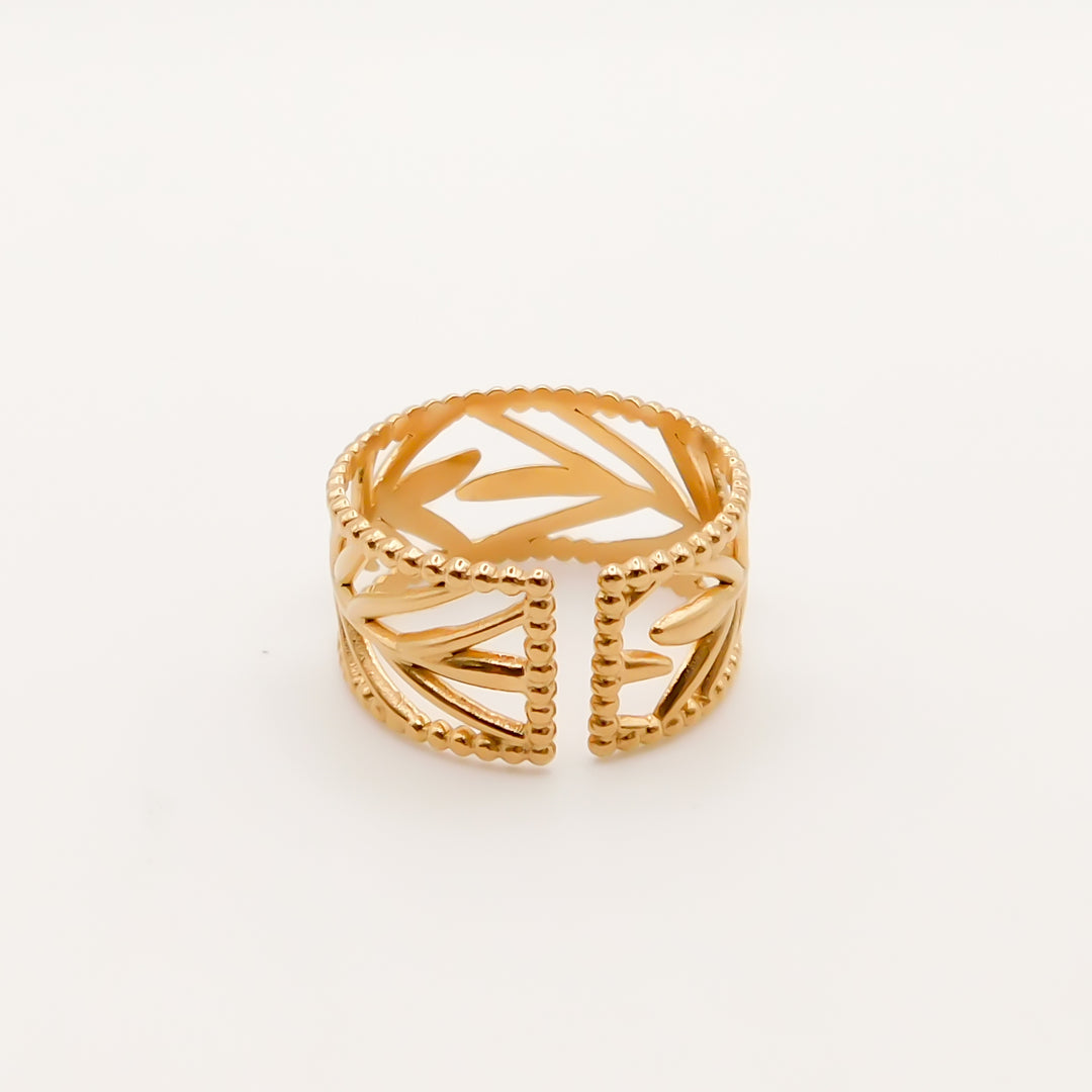Flash Sale, Exclusive Palm Leaf Ring, Gold
