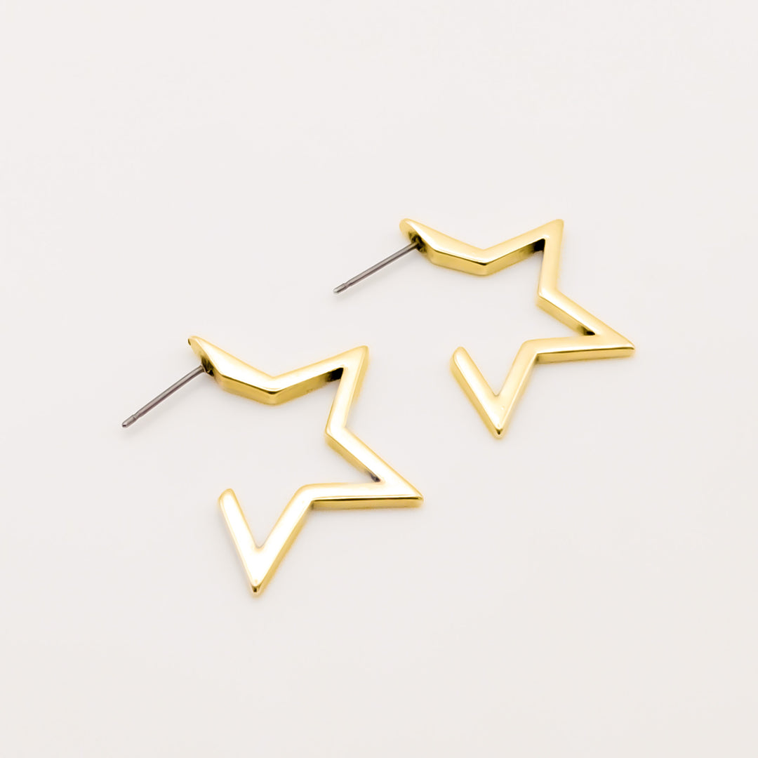 Star Hoops, Gold