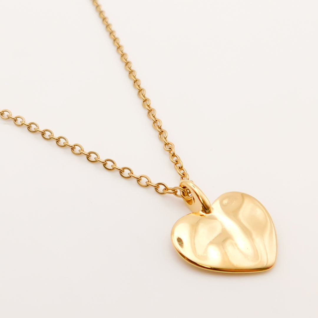 Hayley Heart Fine Chain Necklace, Gold