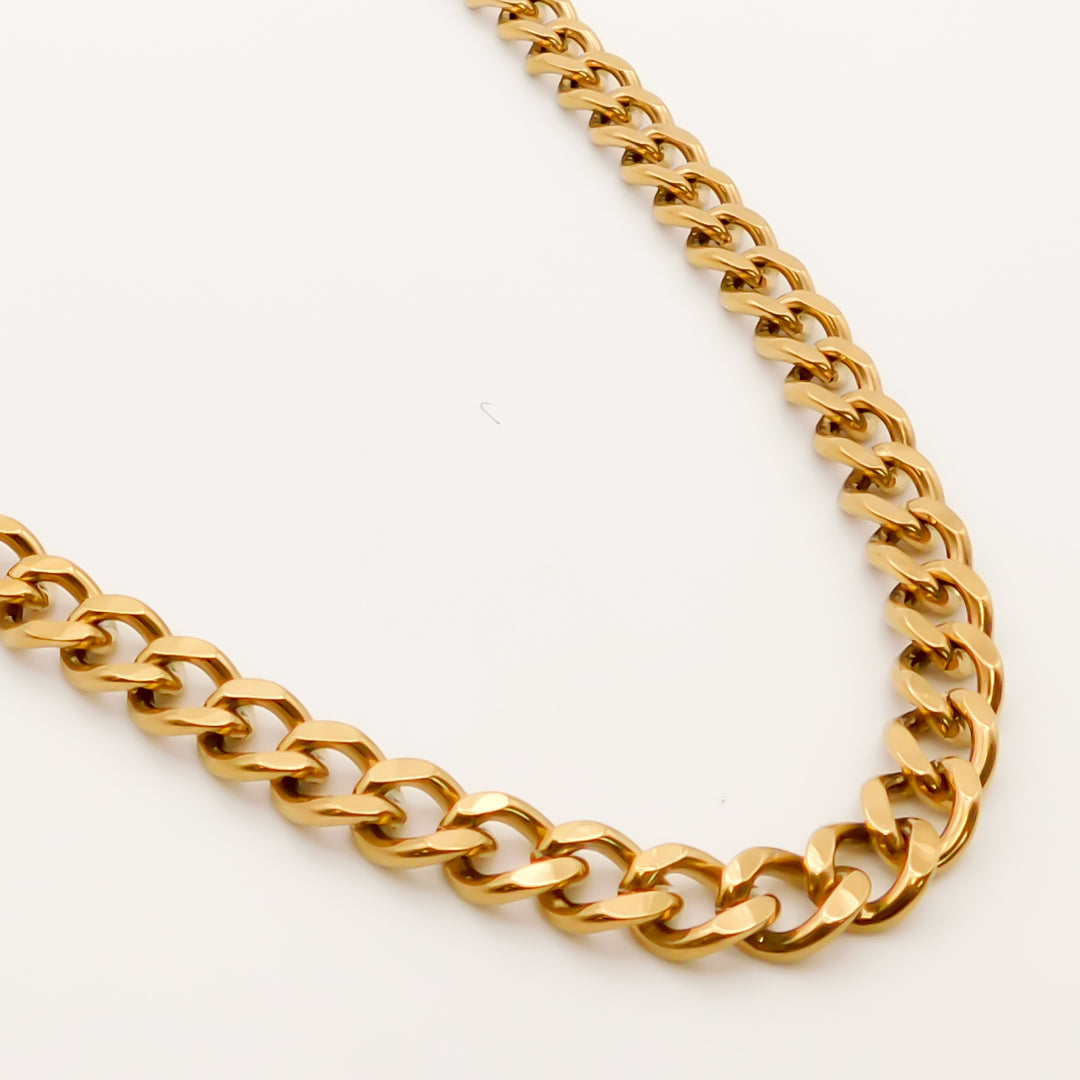 Flash Sale, Chunky Curb Necklace, Gold