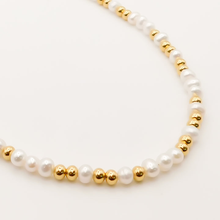Flash Sale, Rae Pearl Necklace, Gold