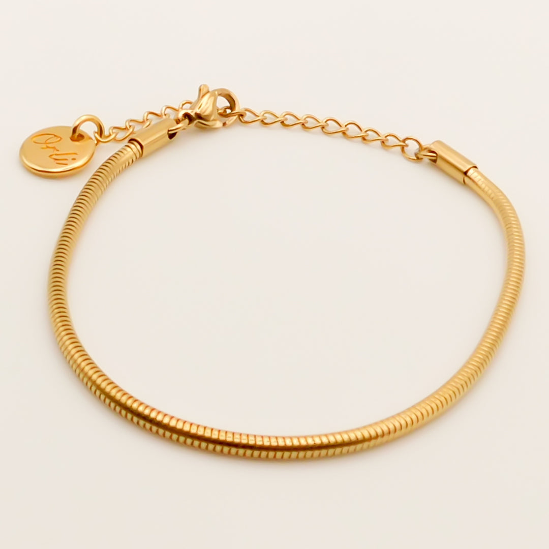 Annie Snake Chain Bracelet, Gold