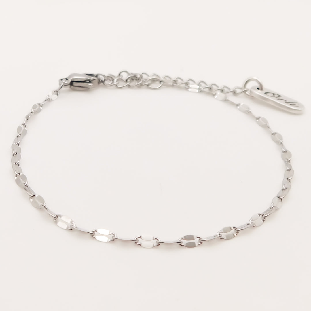 Vita Textured Link Bracelet, Silver