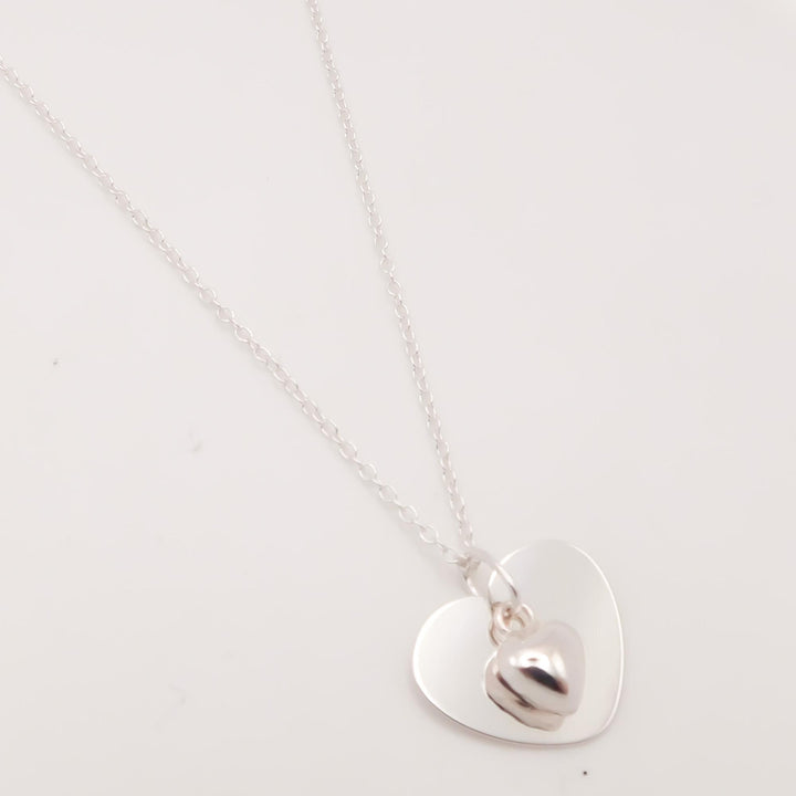 Sterling Silver Lydia Heart Fine Chain Necklace