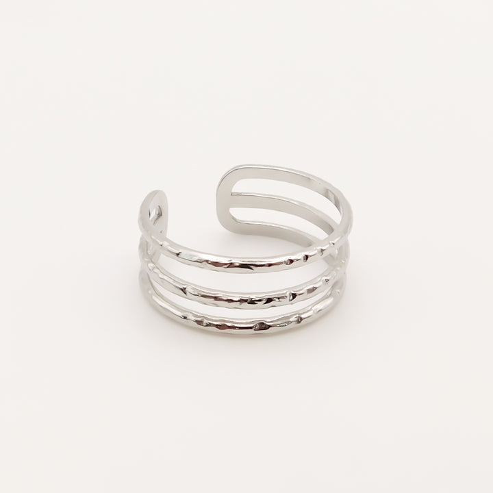 Triple Band Ring,  Silver