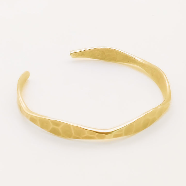Hammered Cuff Bracelet, Gold