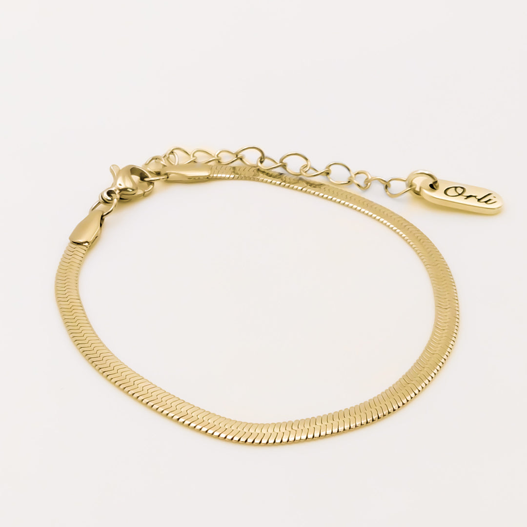 Snake Chain Bracelet, Gold