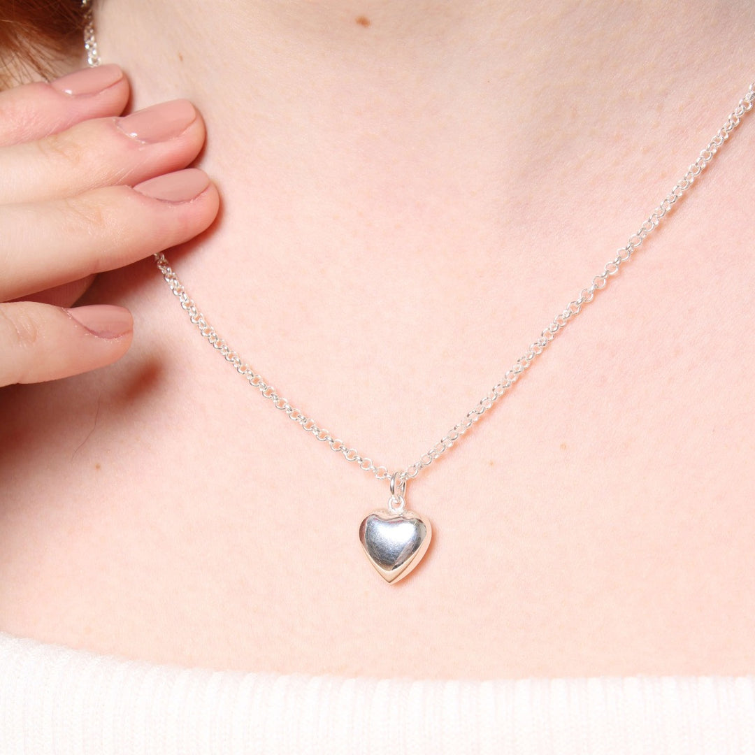 Amor, Sterling Silver Chloe Heart Necklace