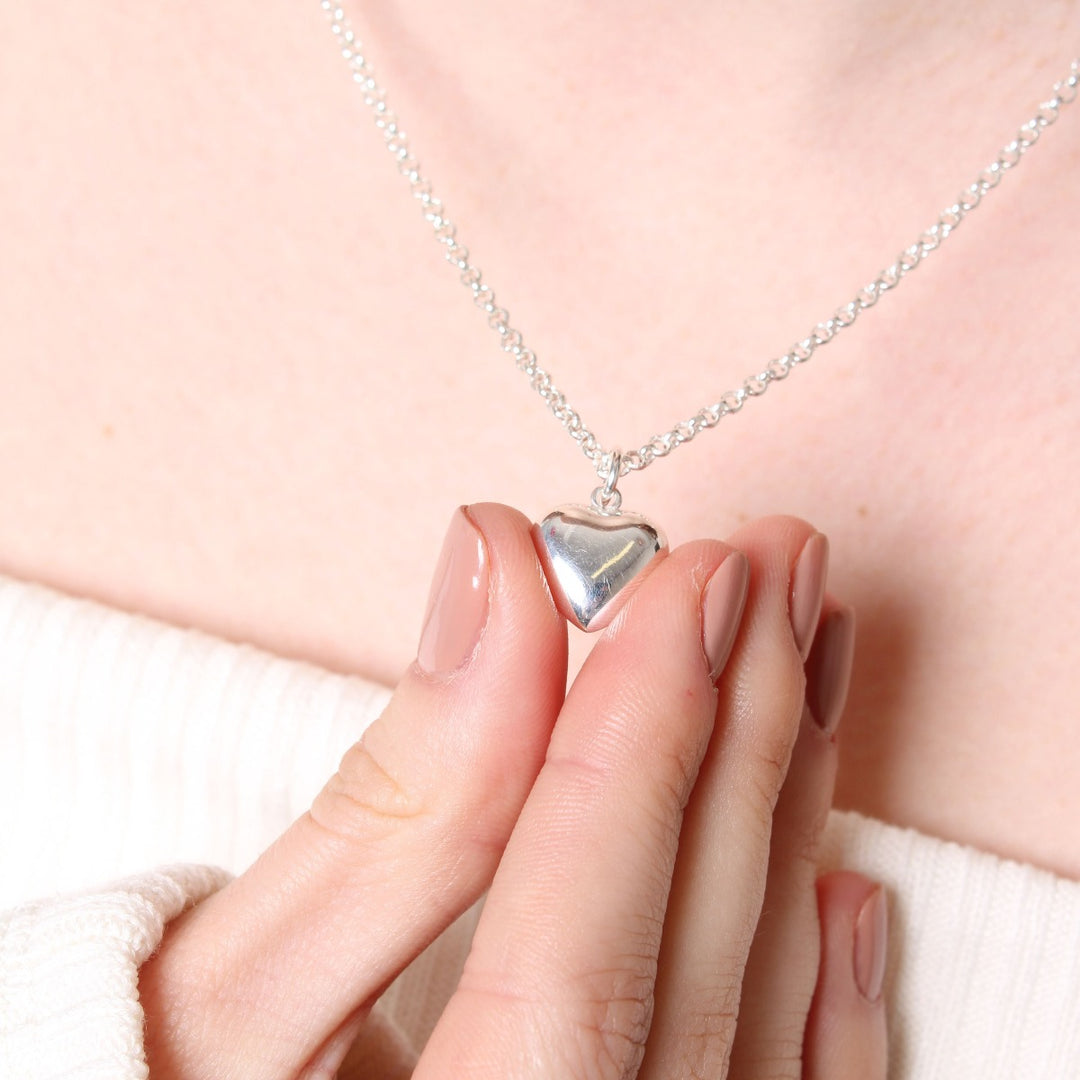 Amor, Sterling Silver Chloe Heart Necklace