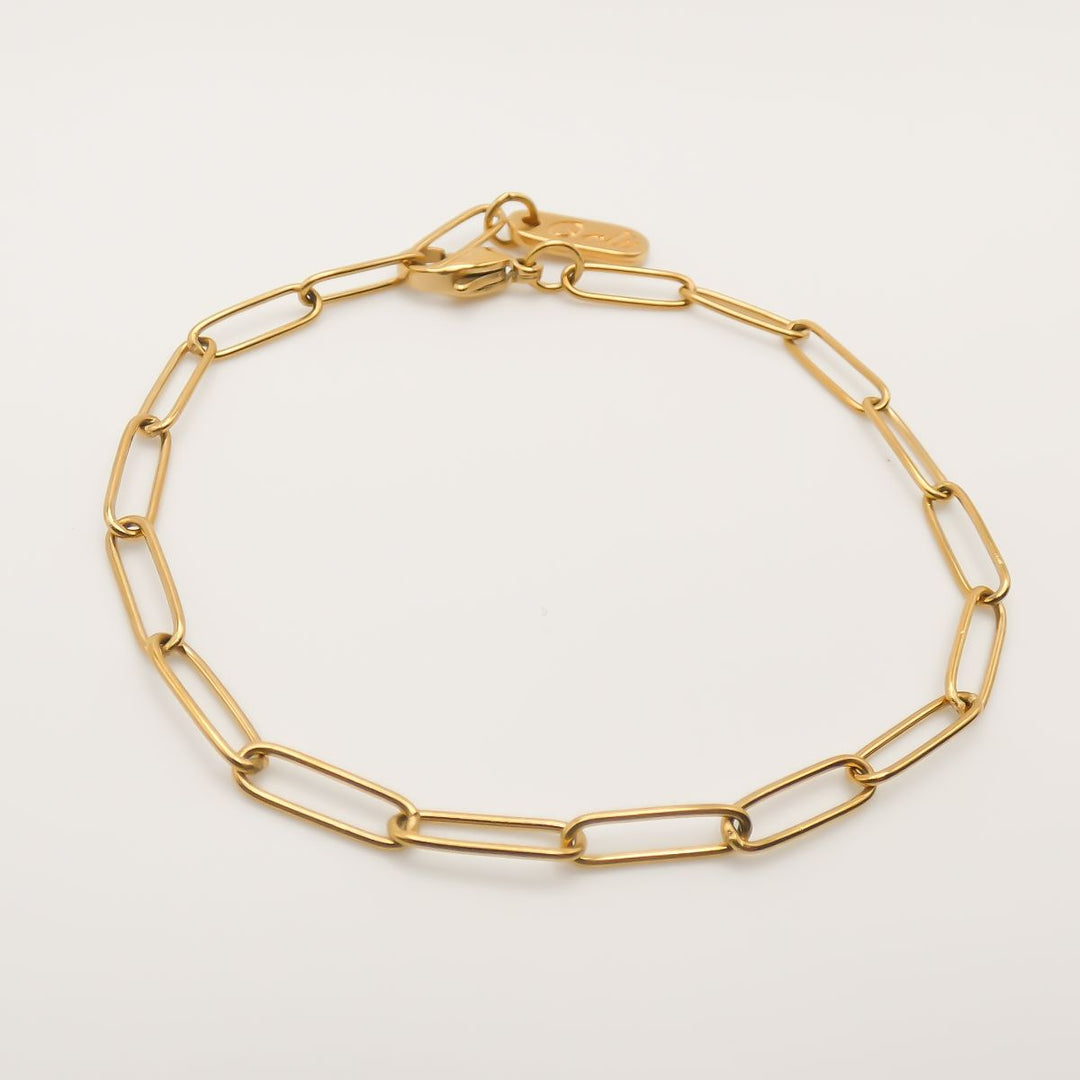 Essentials - Paperclip Chain Bracelet, Gold