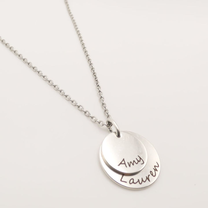 Engravables- Rosie Personalised Double Disc Necklace
