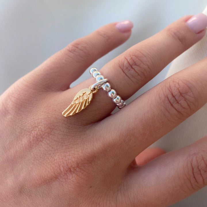 Angel Wing Beads Ring