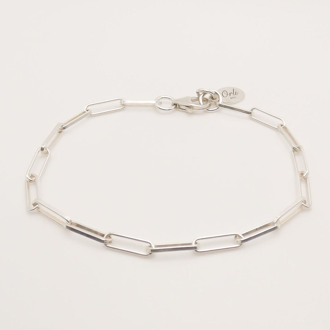 Sterling Silver Classic Paperclip Chain Bracelet