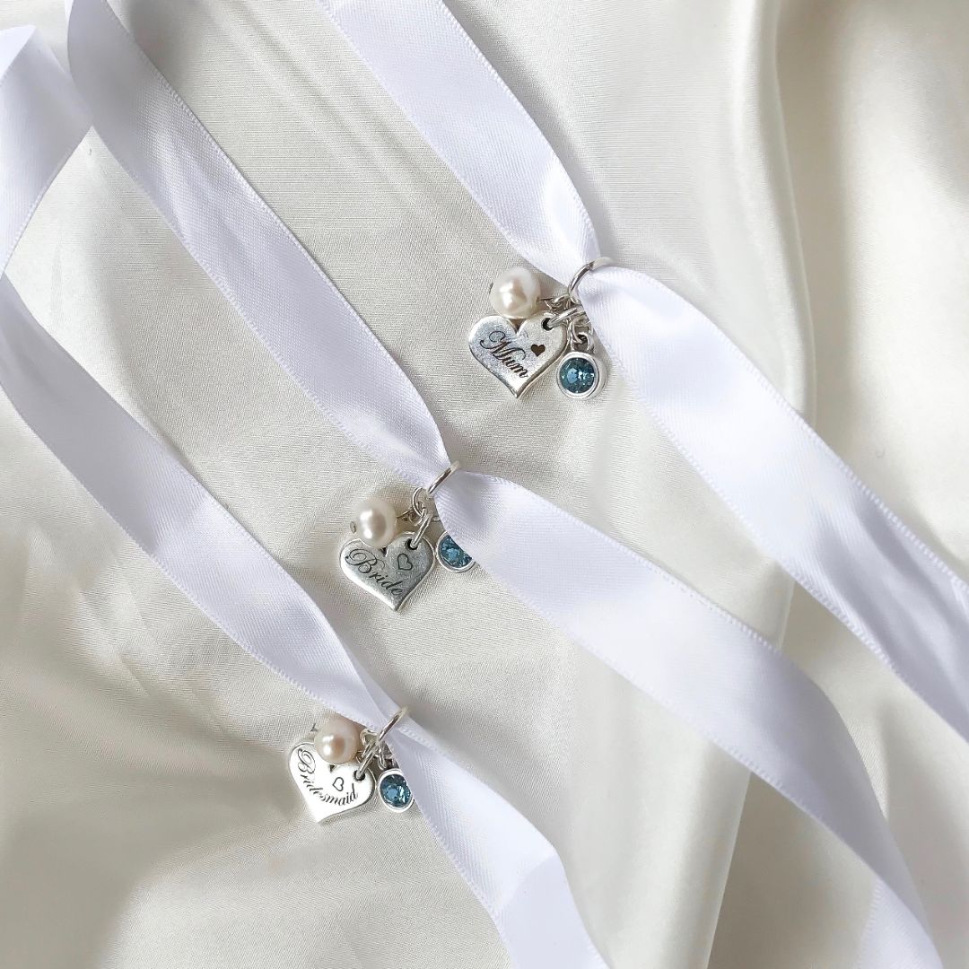 Bridal Bouquet Ribbon & Charm - Bride