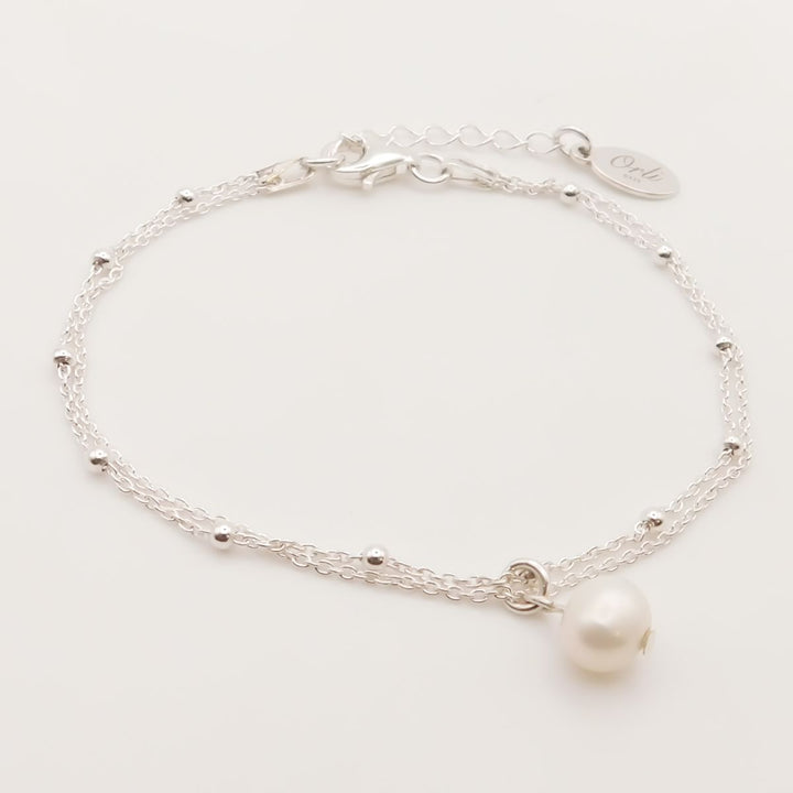 Sterling Silver Ally Bracelet With Pearl