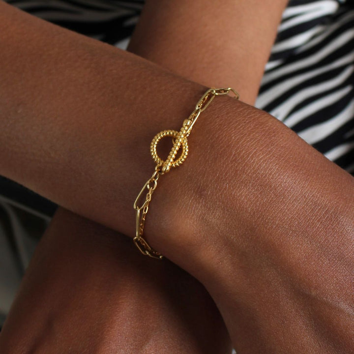 Willow T-Bar Bracelet, Gold