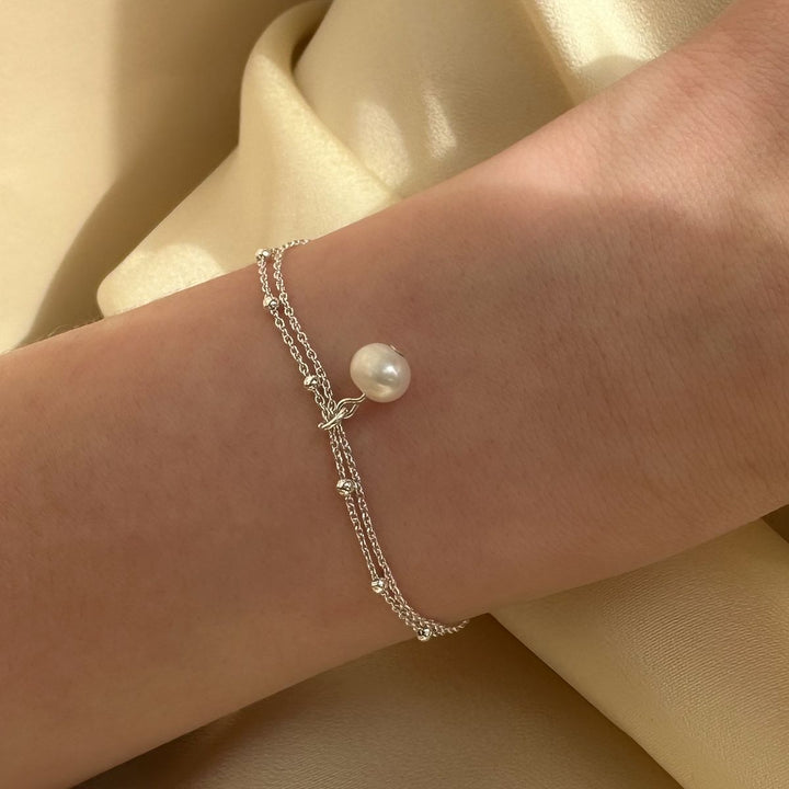 Sterling Silver Ally Bracelet With Pearl