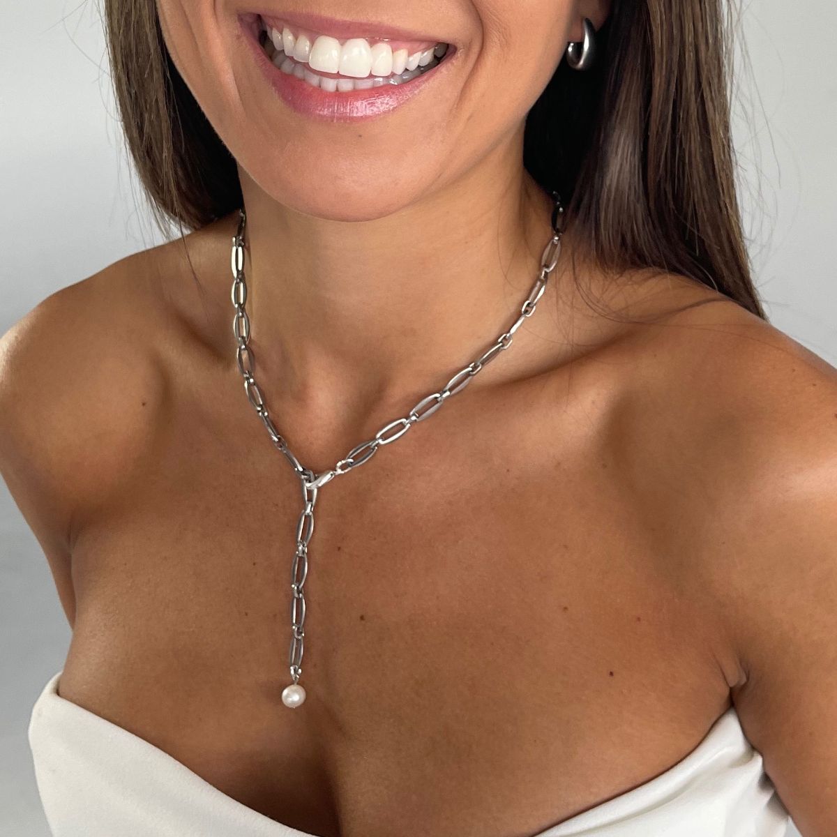 Chunky Choker Necklace Silver Cuban Link Chain Necklaces Thick Necklace  Chain Punk Jewelry Adjustable For Women And Girls (silver Chain) | Fruugo SA